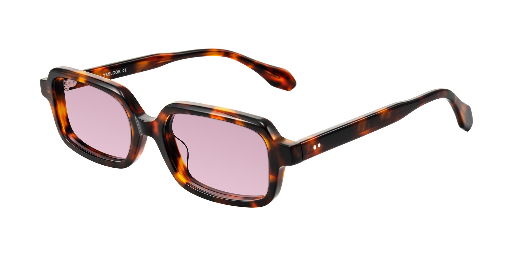Angle of Perkis in Tortoise with Light Wine Tinted Lenses