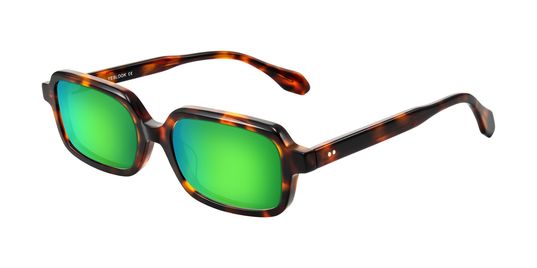 Angle of Perkis in Tortoise with Green Mirrored Lenses
