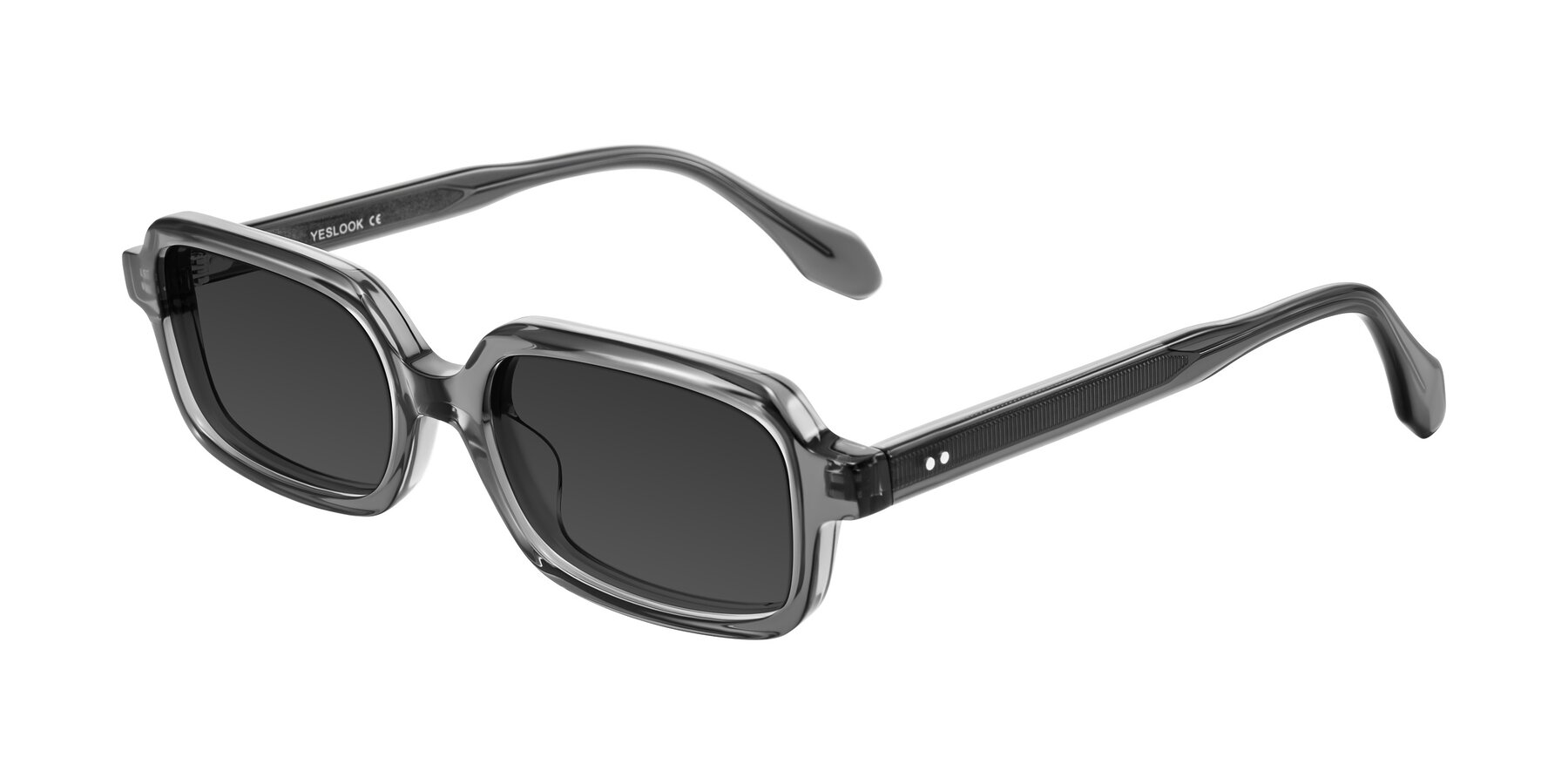 Angle of Perkis in Dark Gray with Gray Tinted Lenses