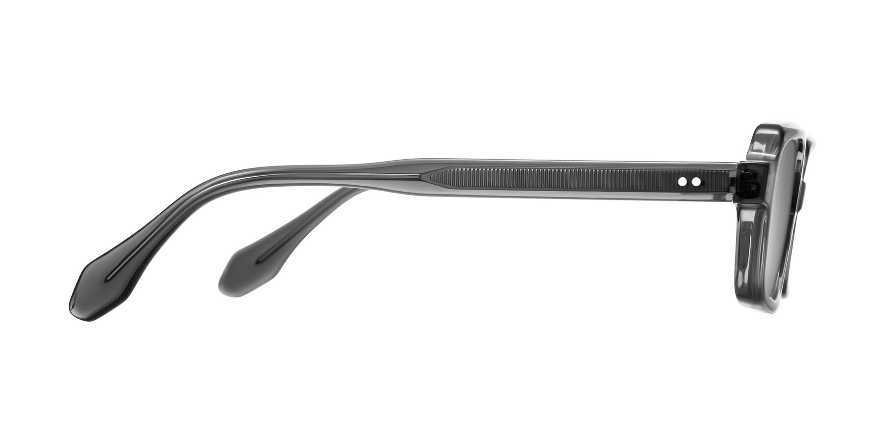 Side of Perkis in Dark Gray with Silver Mirrored Lenses