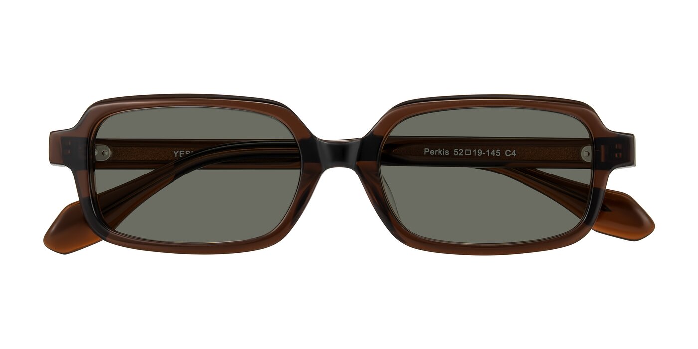 Perkis - Dark Brown Polarized Sunglasses