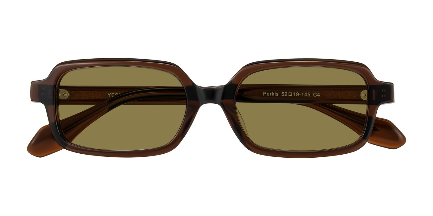 Perkis - Dark Brown Polarized Sunglasses