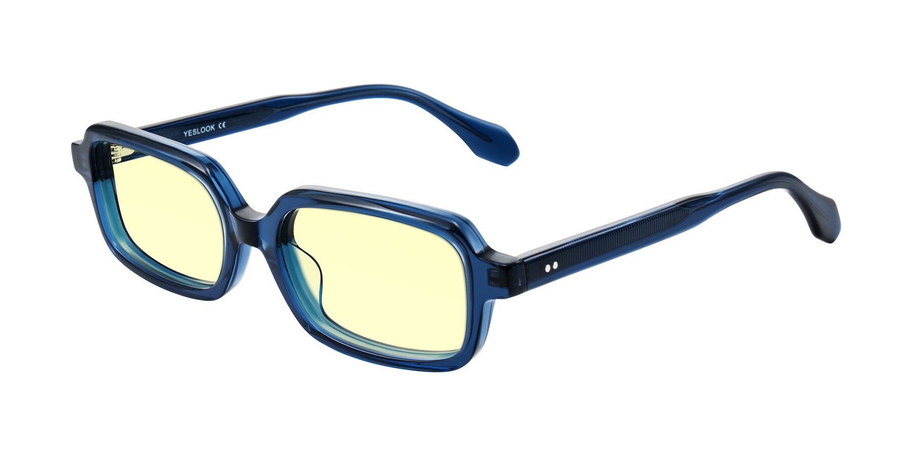 Angle of Perkis in Blue with Light Yellow Tinted Lenses