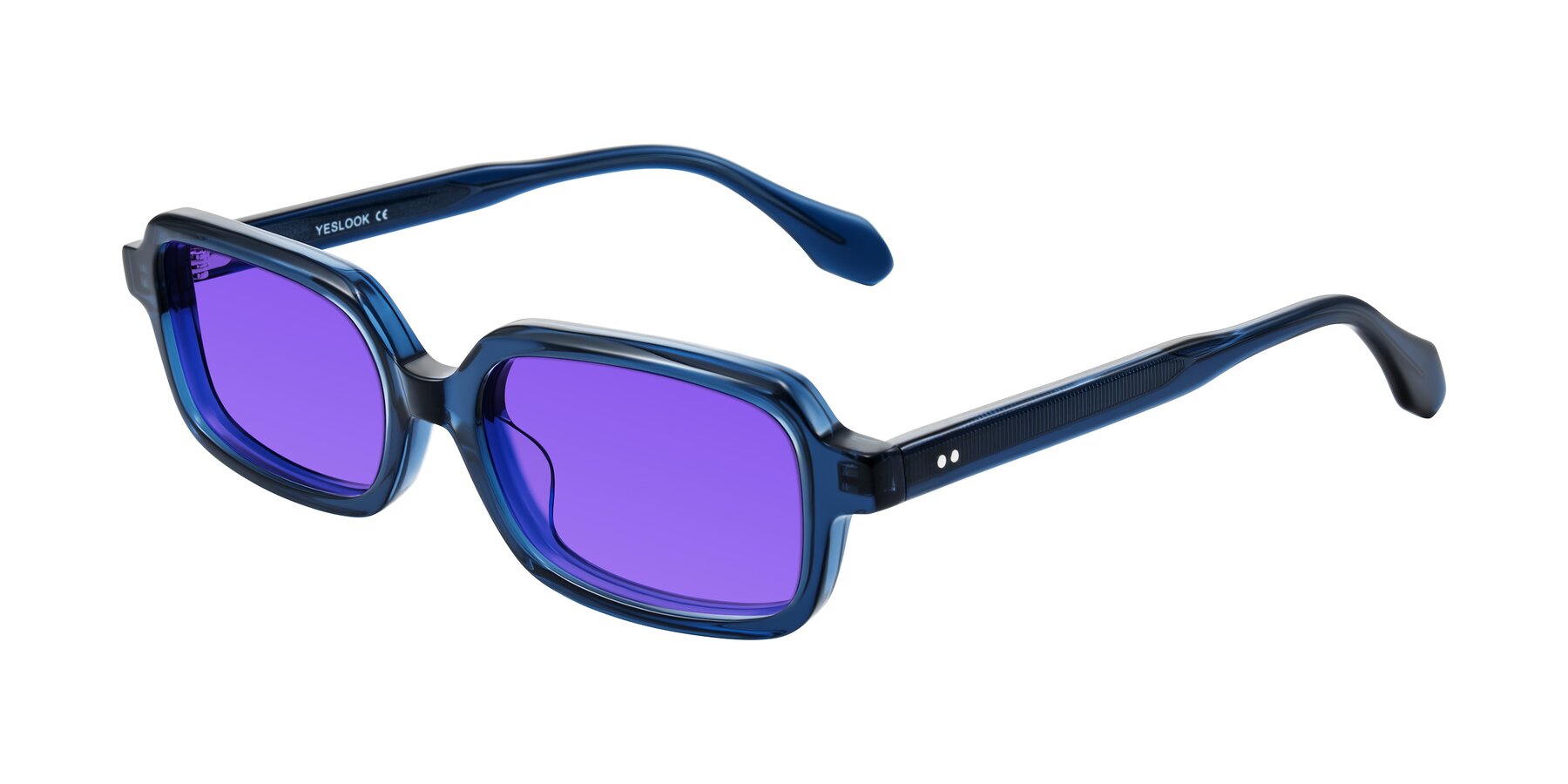 Angle of Perkis in Blue with Purple Tinted Lenses