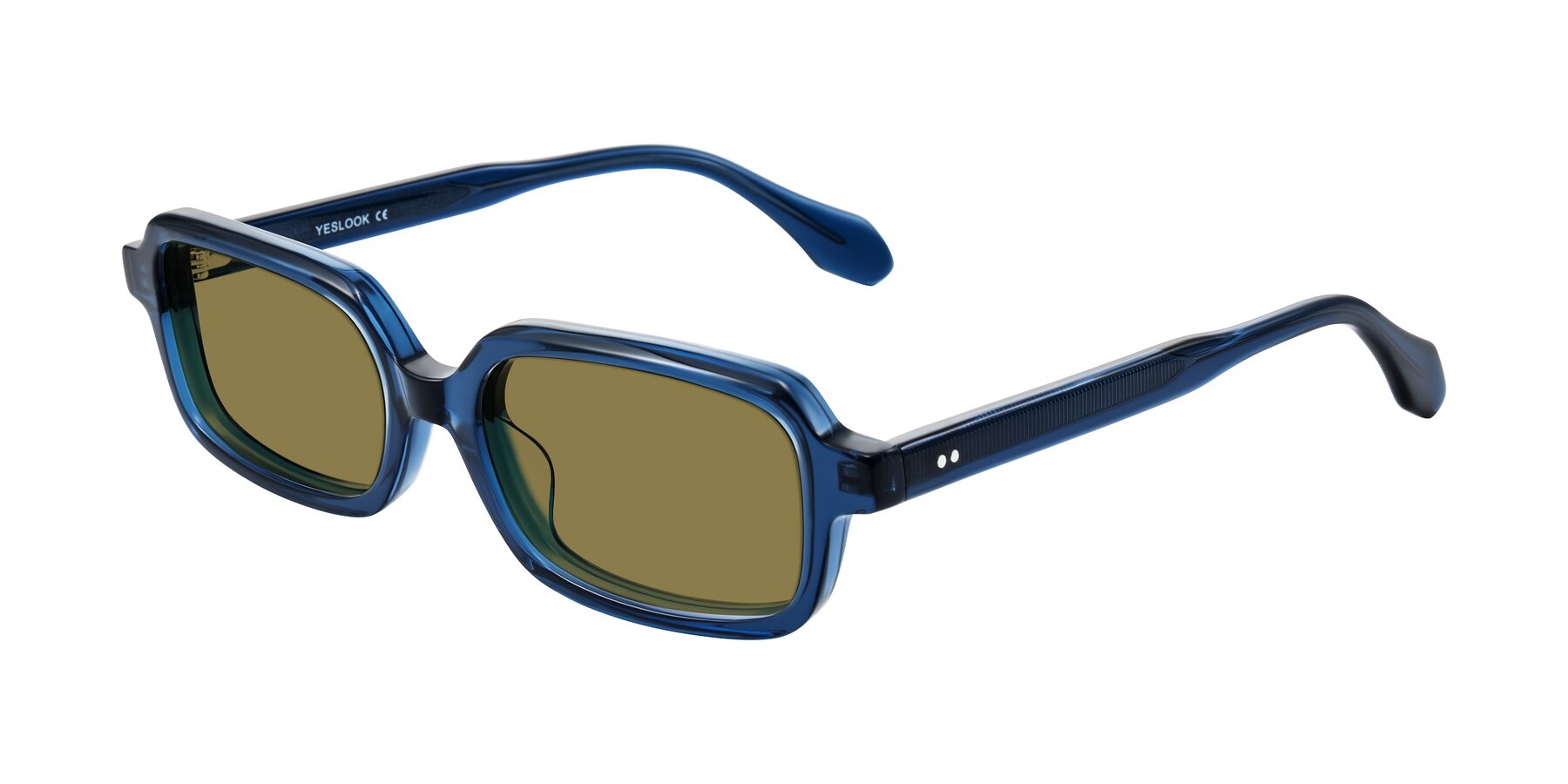 Angle of Perkis in Blue with Brown Polarized Lenses