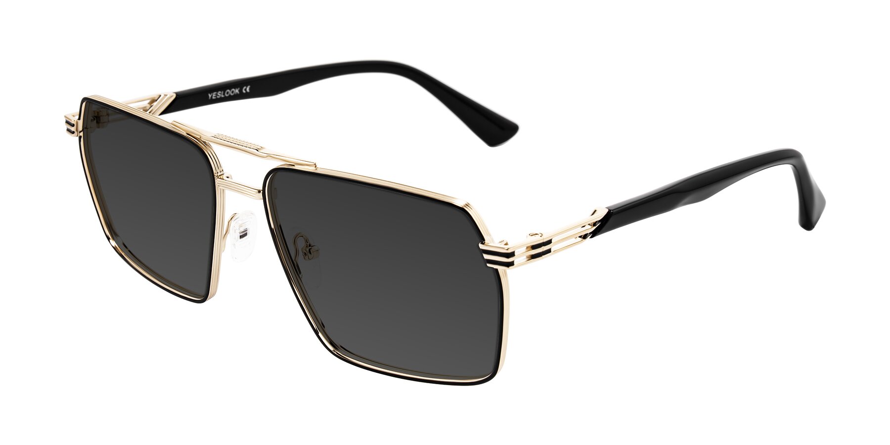 Angle of Nasuma in Gold/Black with Gray Tinted Lenses