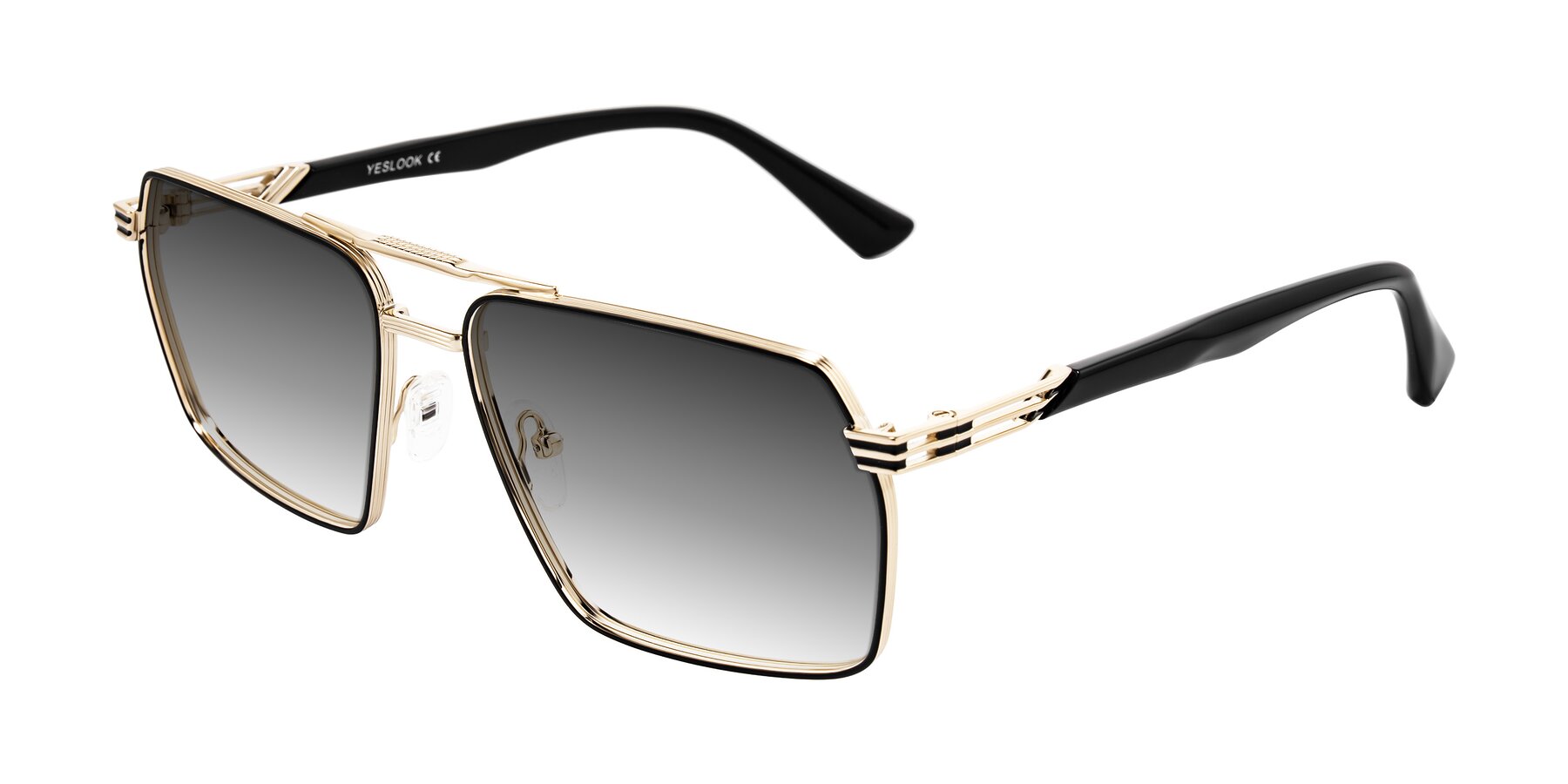 Angle of Nasuma in Gold/Black with Gray Gradient Lenses