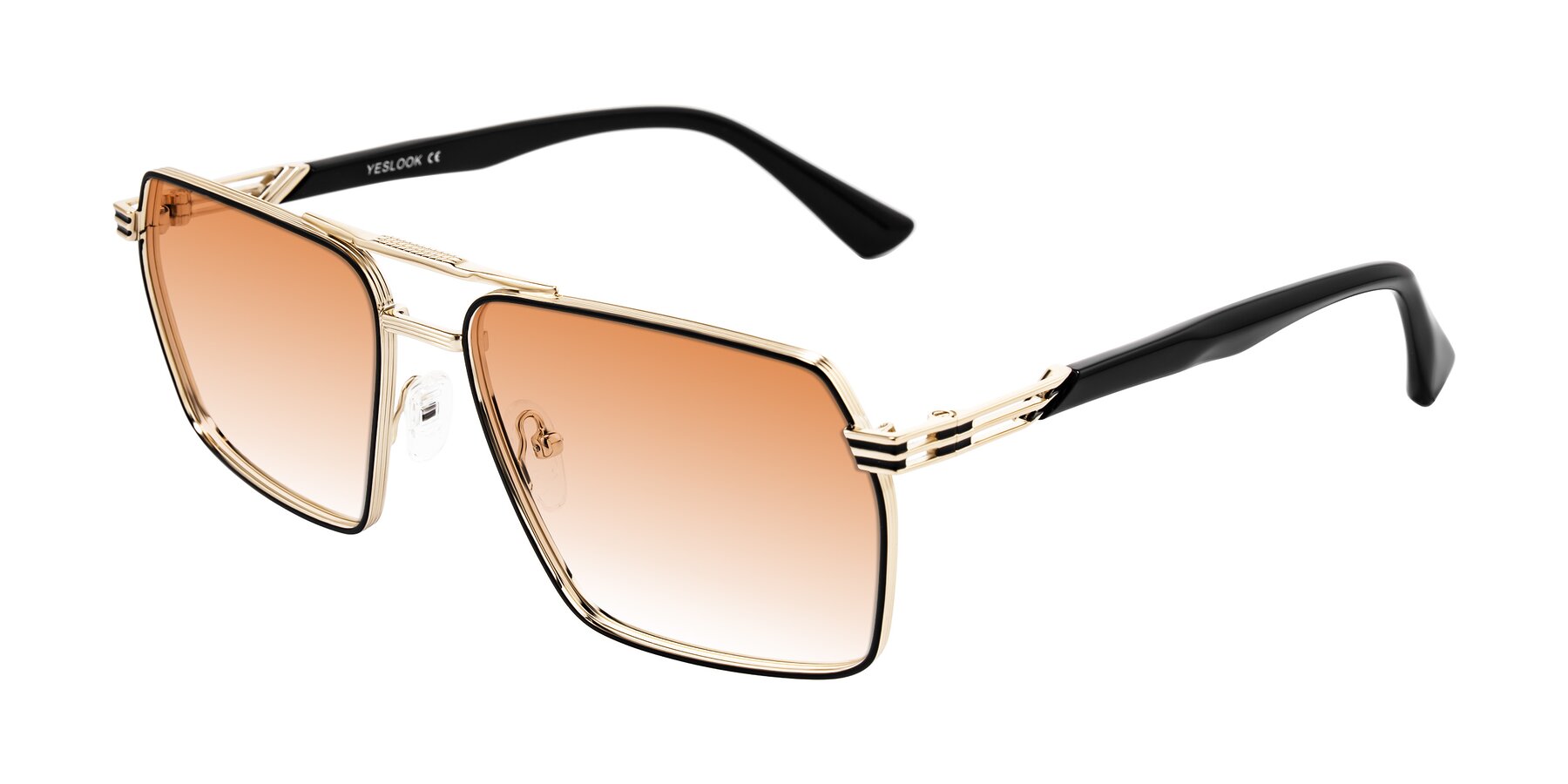 Angle of Nasuma in Gold/Black with Orange Gradient Lenses