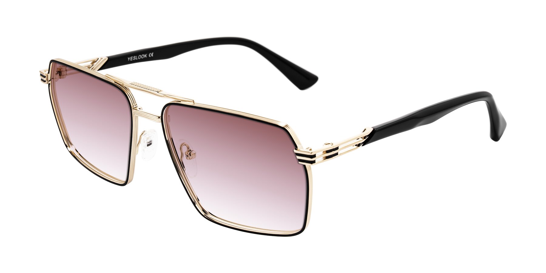 Angle of Nasuma in Gold/Black with Garnet Gradient Lenses