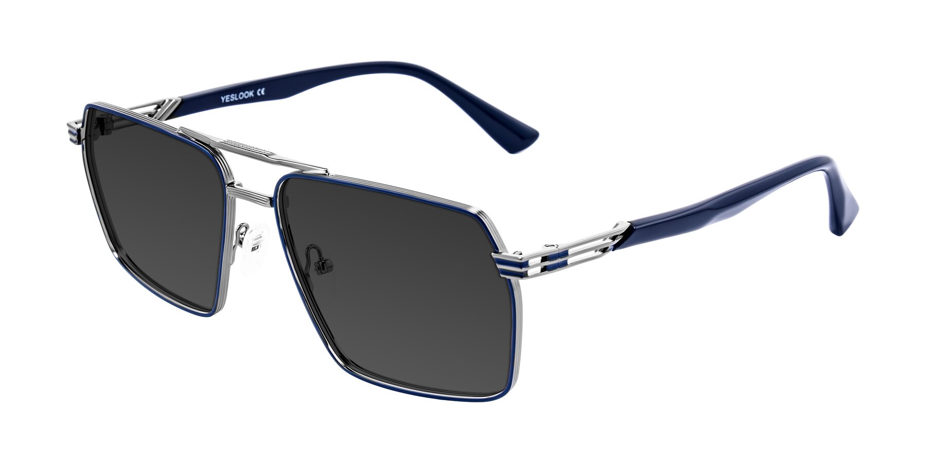 Angle of Nasuma in Gunmetal/Blue with Gray Tinted Lenses