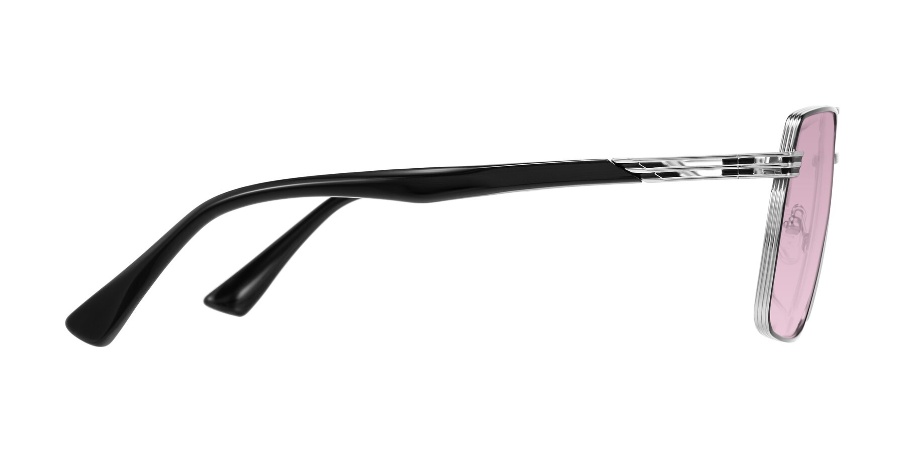 Side of Nasuma in Chrome/Black with Light Wine Tinted Lenses