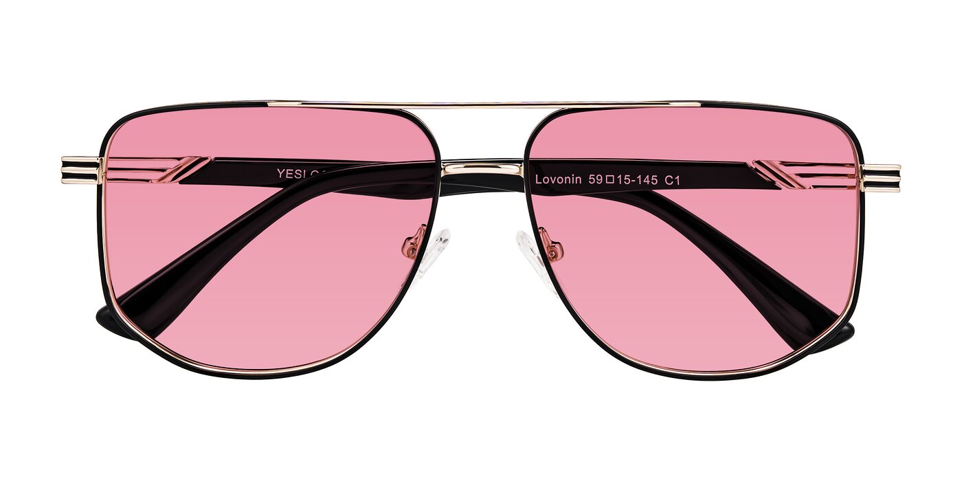 Lovonin - Gold/Black Tinted Sunglasses