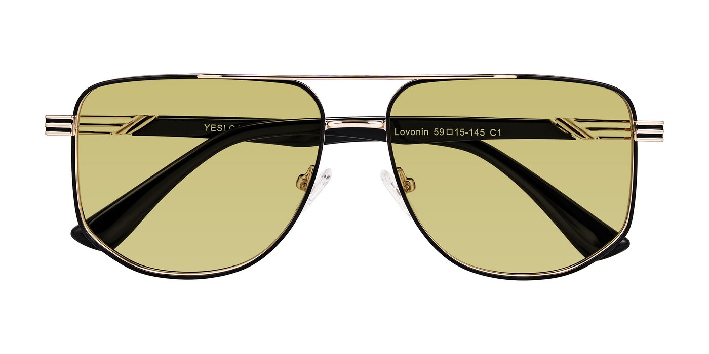 Lovonin - Gold/Black Tinted Sunglasses
