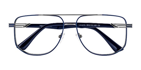 Front of Lovonin in Gunmetal/Blue