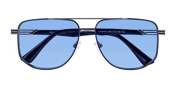 Front of Lovonin in Gunmetal/Blue
