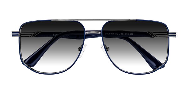 Front of Lovonin in Gunmetal/Blue