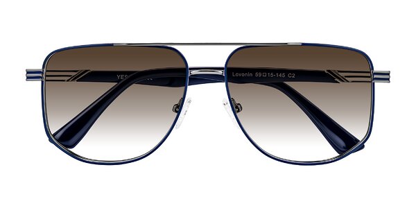 Front of Lovonin in Gunmetal/Blue