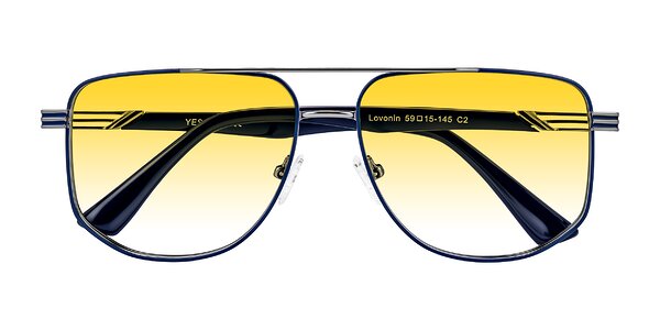 Front of Lovonin in Gunmetal/Blue
