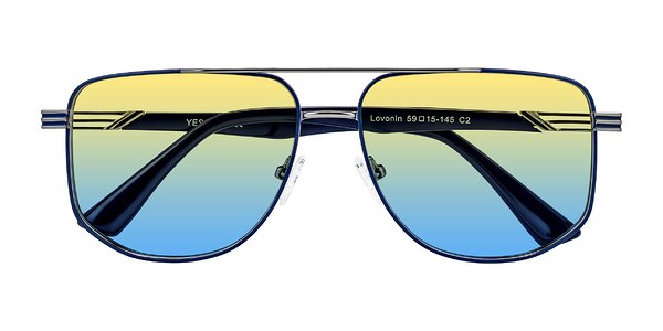 Front of Lovonin in Gunmetal/Blue