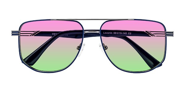 Front of Lovonin in Gunmetal/Blue
