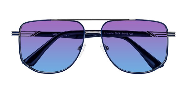 Front of Lovonin in Gunmetal/Blue