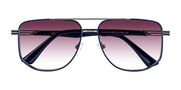 Front of Lovonin in Gunmetal/Blue