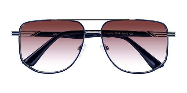 Front of Lovonin in Gunmetal/Blue
