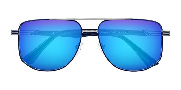 Front of Lovonin in Gunmetal/Blue