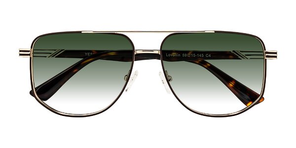 Front of Lovonin in Gold/Tortoise
