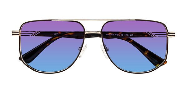 Front of Lovonin in Gold/Tortoise