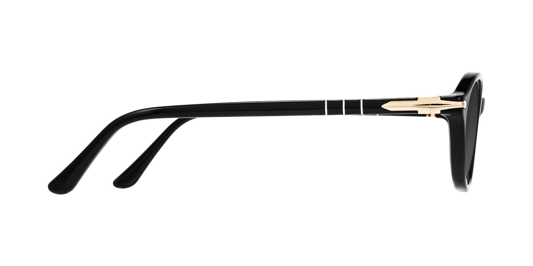 Side of Sidriah in Black with Gray Tinted Lenses