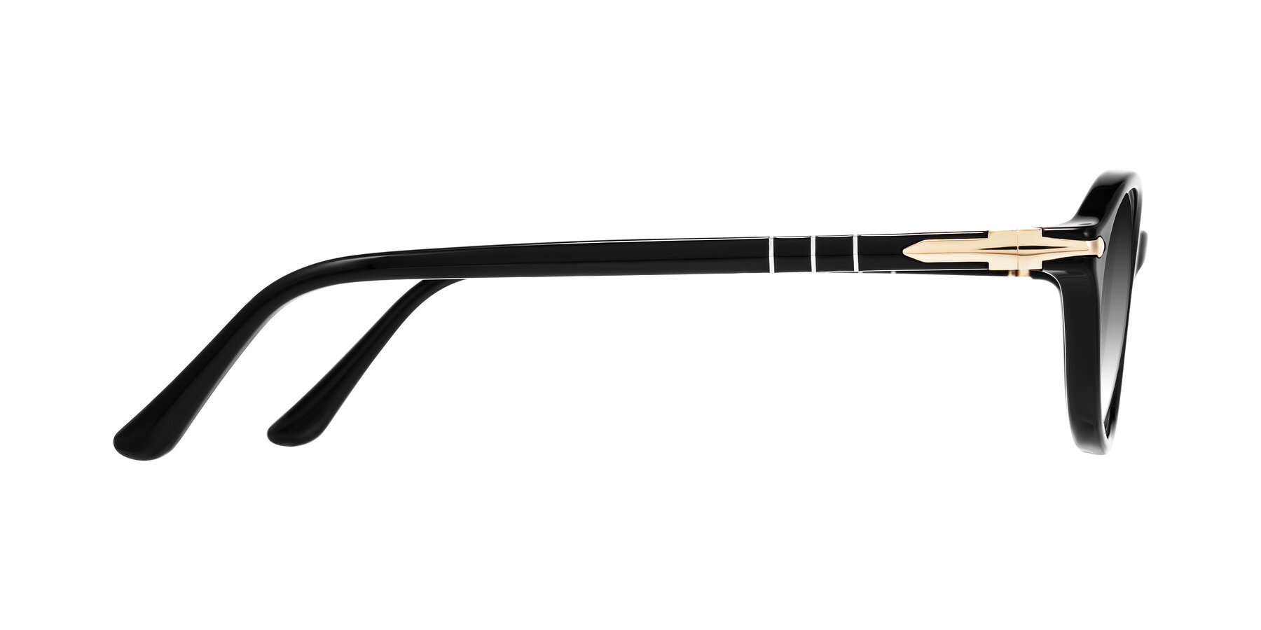 Side of Sidriah in Black with Gray Gradient Lenses
