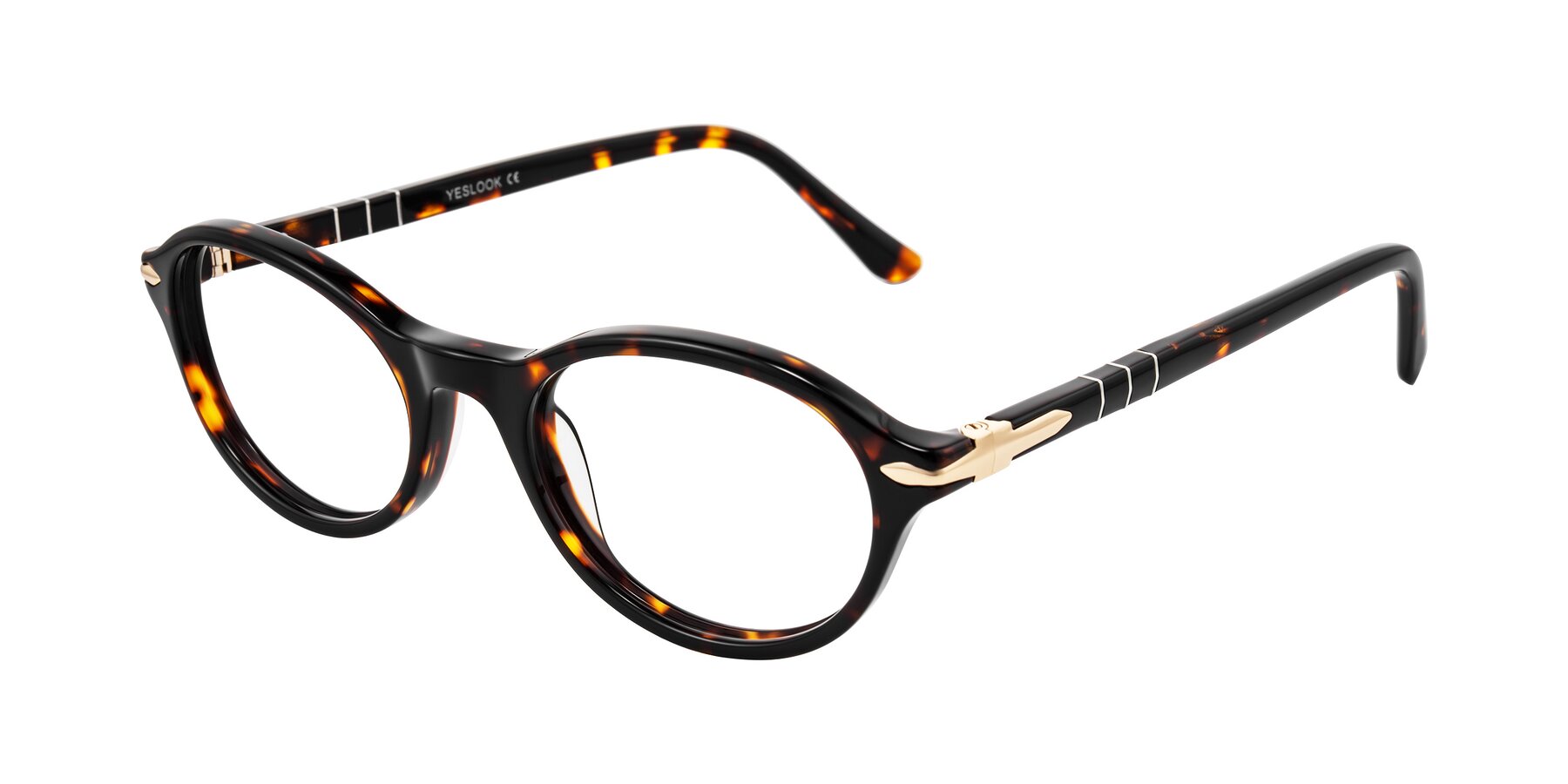 Angle of Sidriah in Tortoise with Clear Eyeglass Lenses