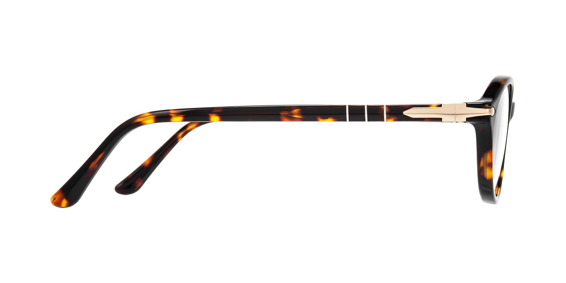 Side of Sidriah in Tortoise with Clear Eyeglass Lenses