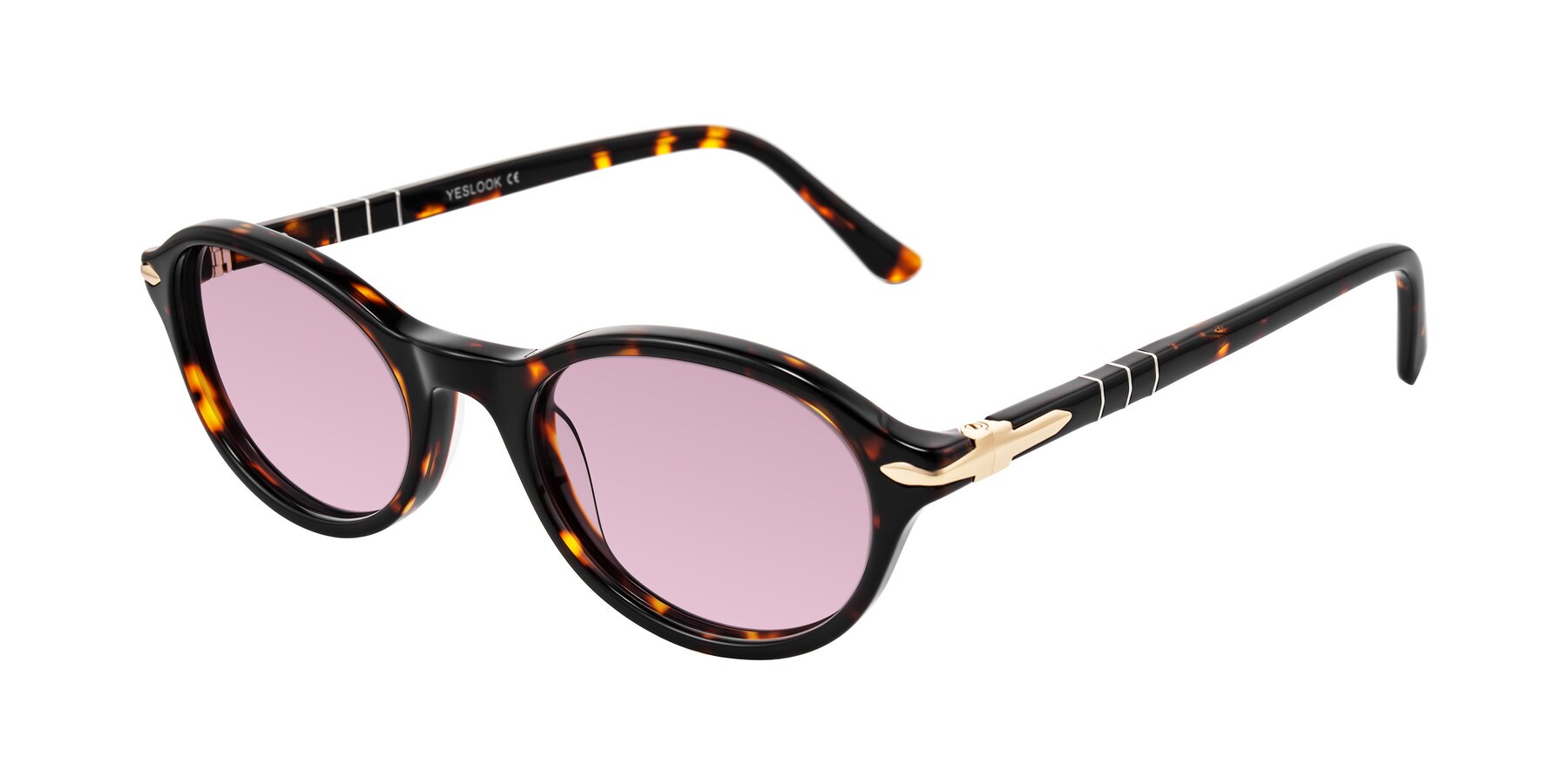 Angle of Sidriah in Tortoise with Light Wine Tinted Lenses
