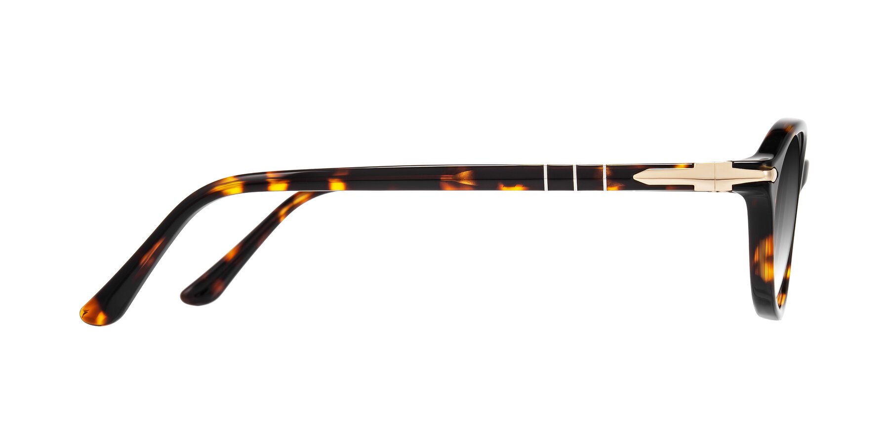 Side of Sidriah in Tortoise with Gray Gradient Lenses