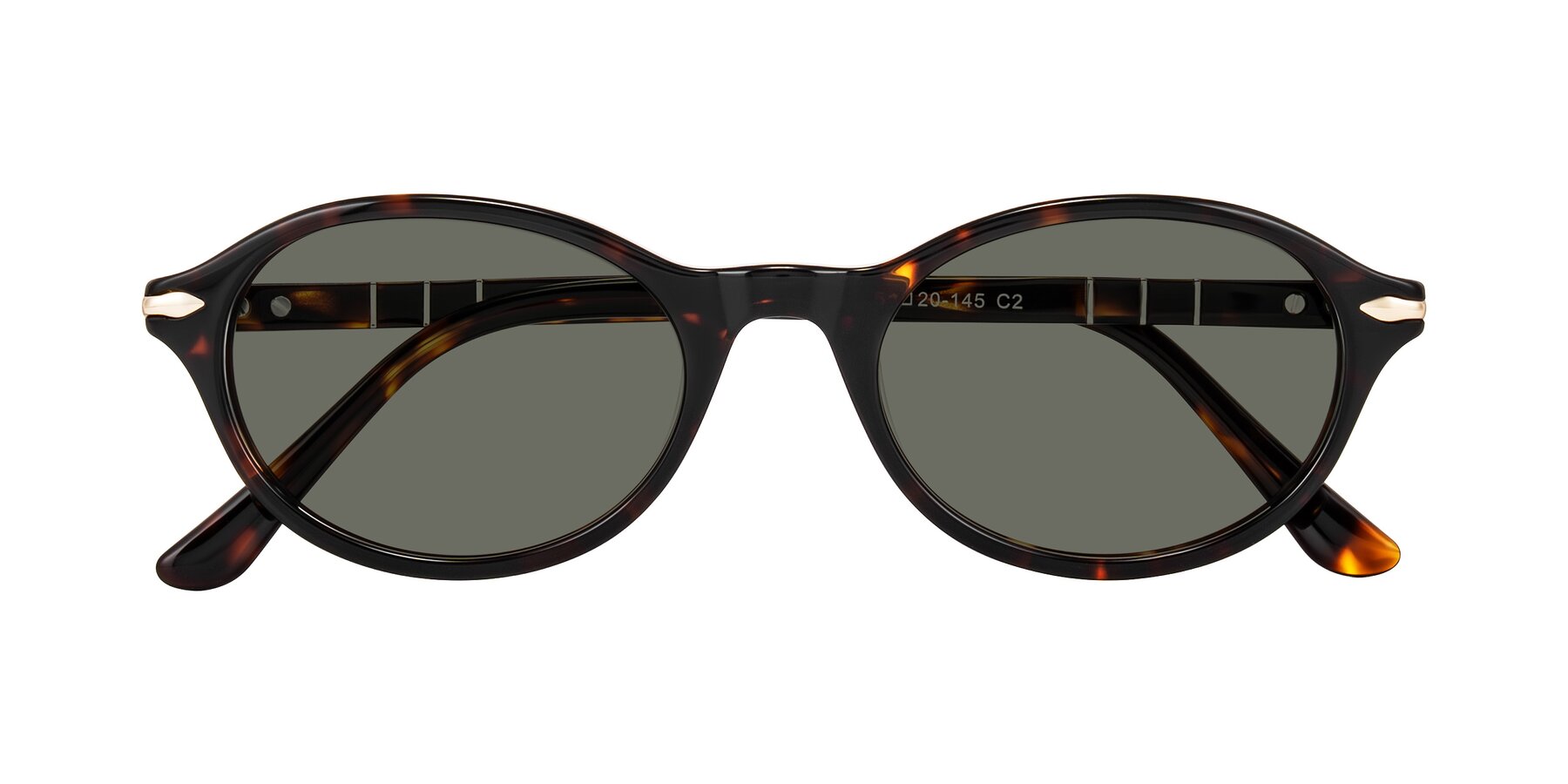 Folded Front of Sidriah in Tortoise with Gray Polarized Lenses