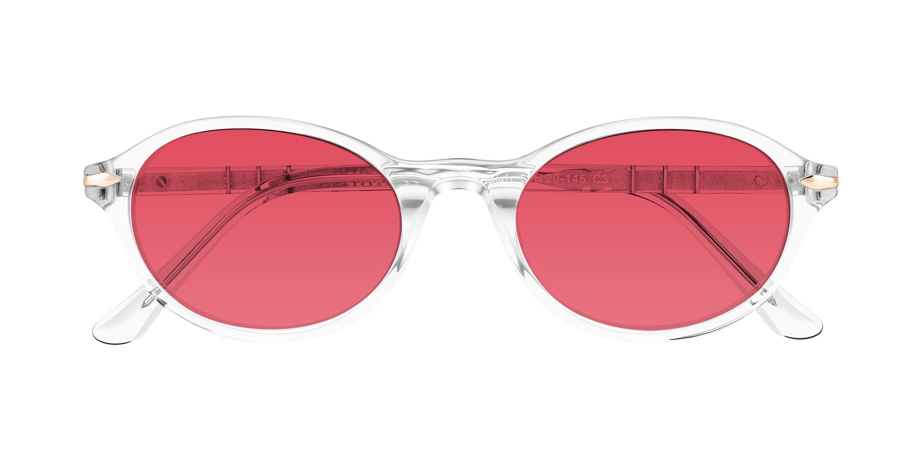 Folded Front of Sidriah in Clear with Red Tinted Lenses