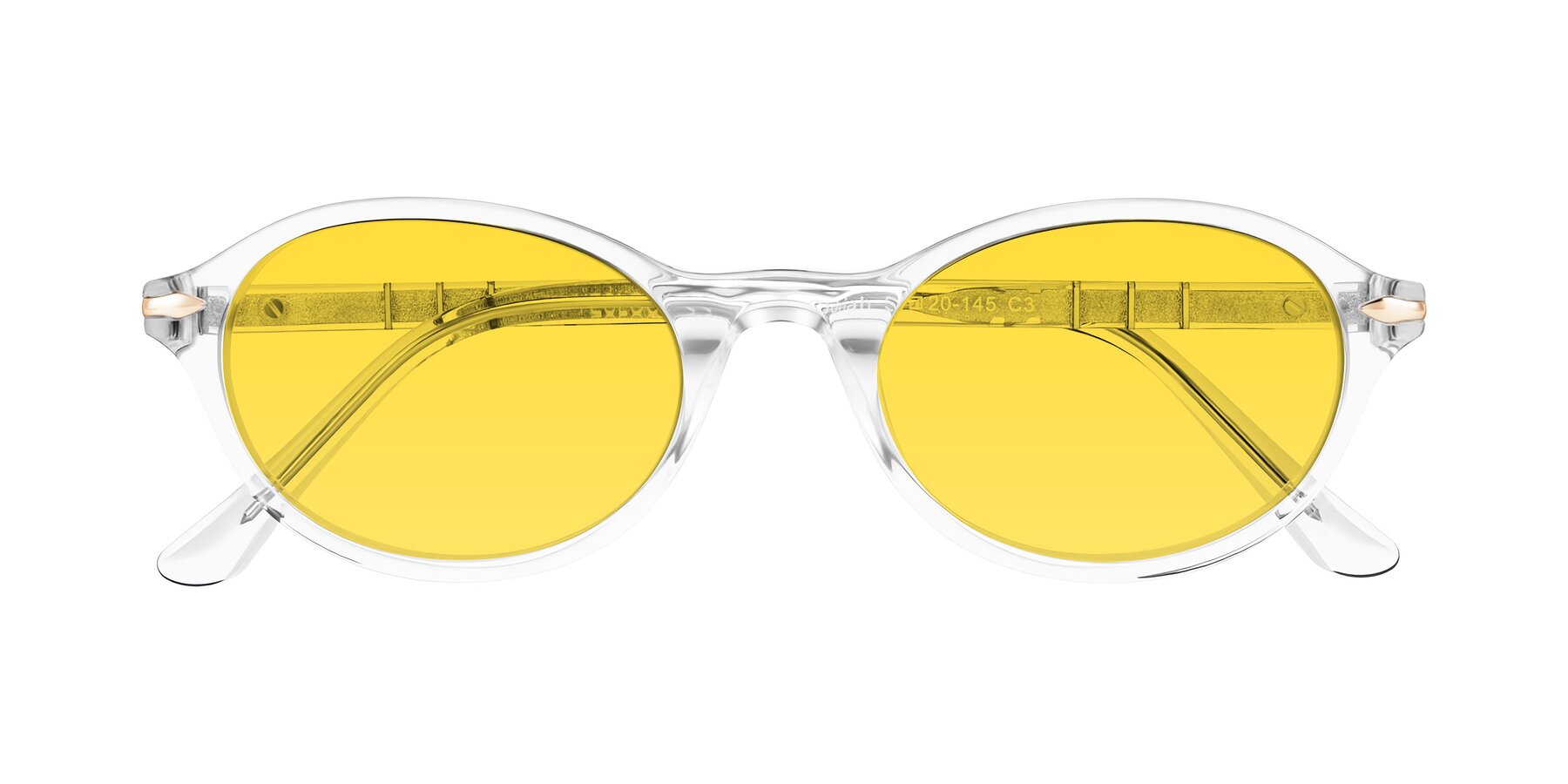Folded Front of Sidriah in Clear with Yellow Tinted Lenses