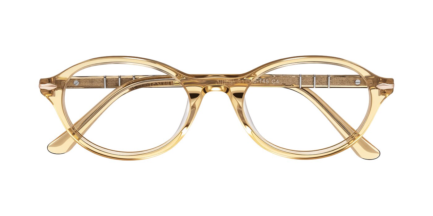 Sidriah - Transparent Amber Eyeglasses