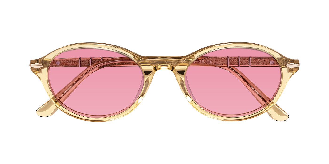 Sidriah - Transparent Amber Tinted Sunglasses
