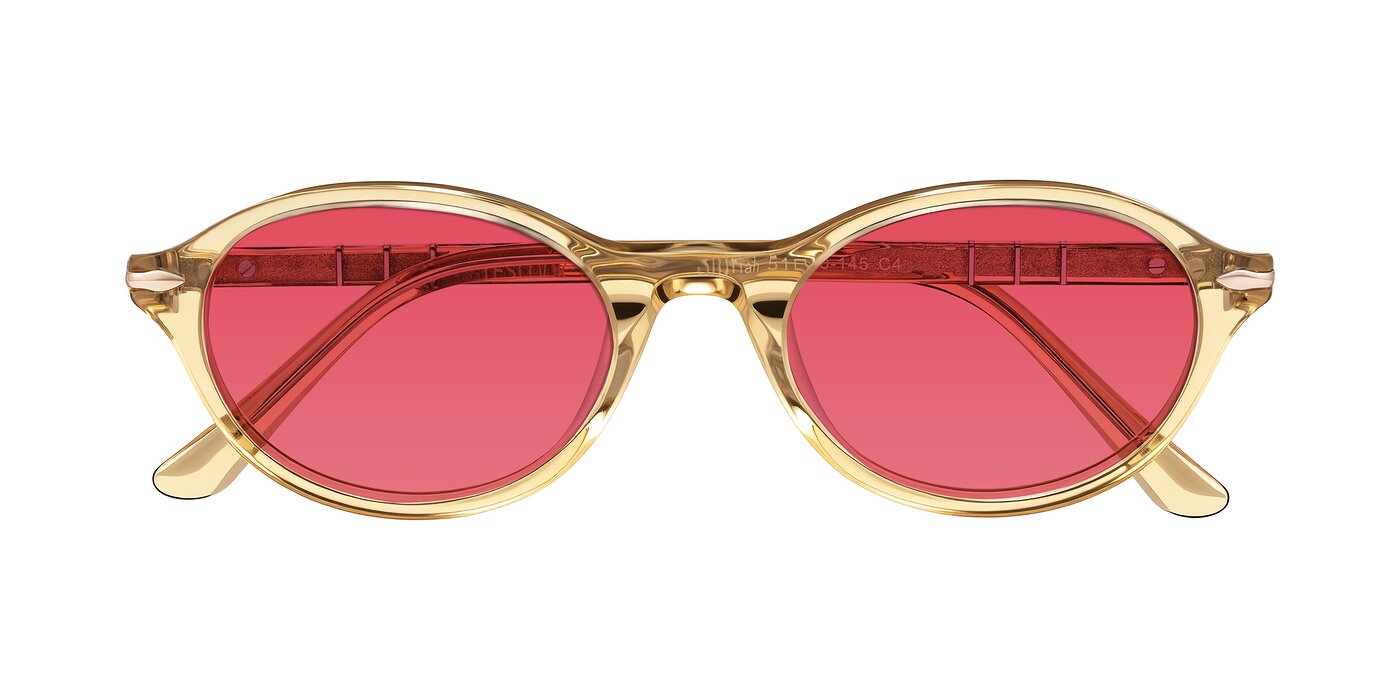 Sidriah - Transparent Amber Tinted Sunglasses