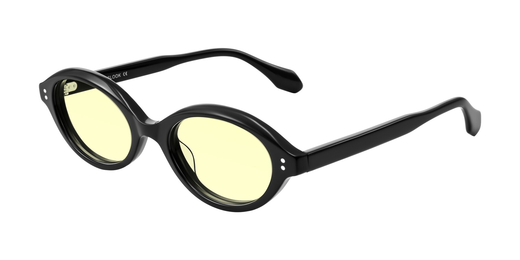 Angle of Prythian in Black with Light Yellow Tinted Lenses