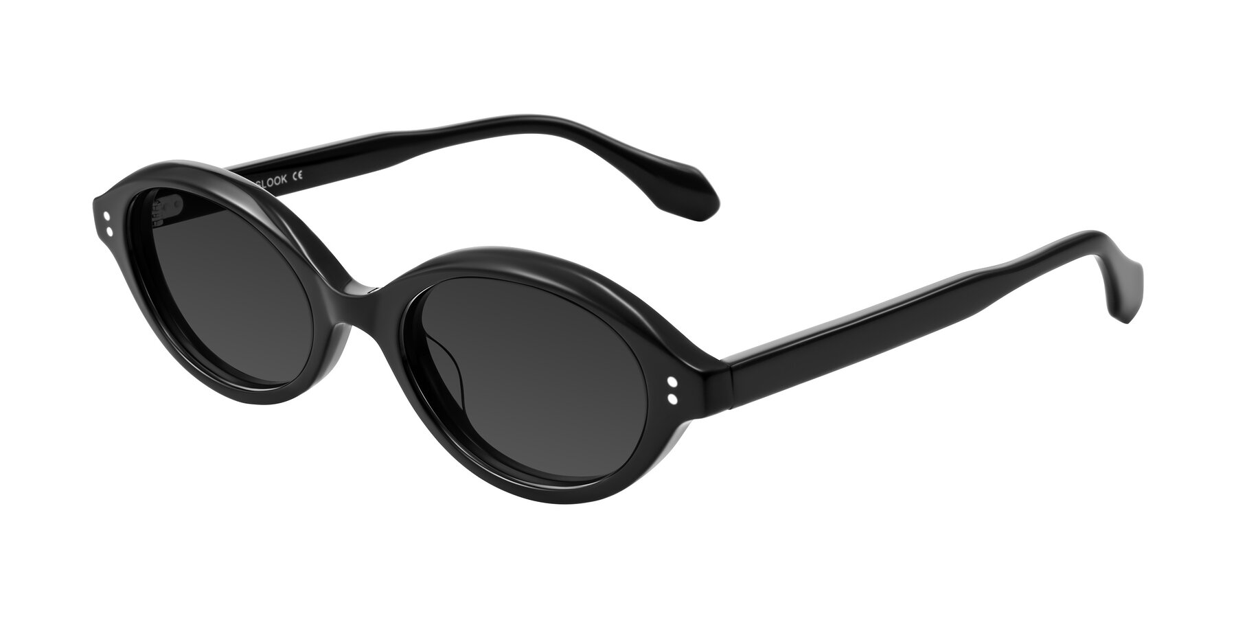 Angle of Prythian in Black with Gray Tinted Lenses