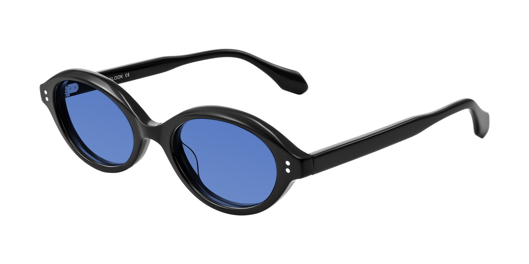 Angle of Prythian in Black with Blue Tinted Lenses