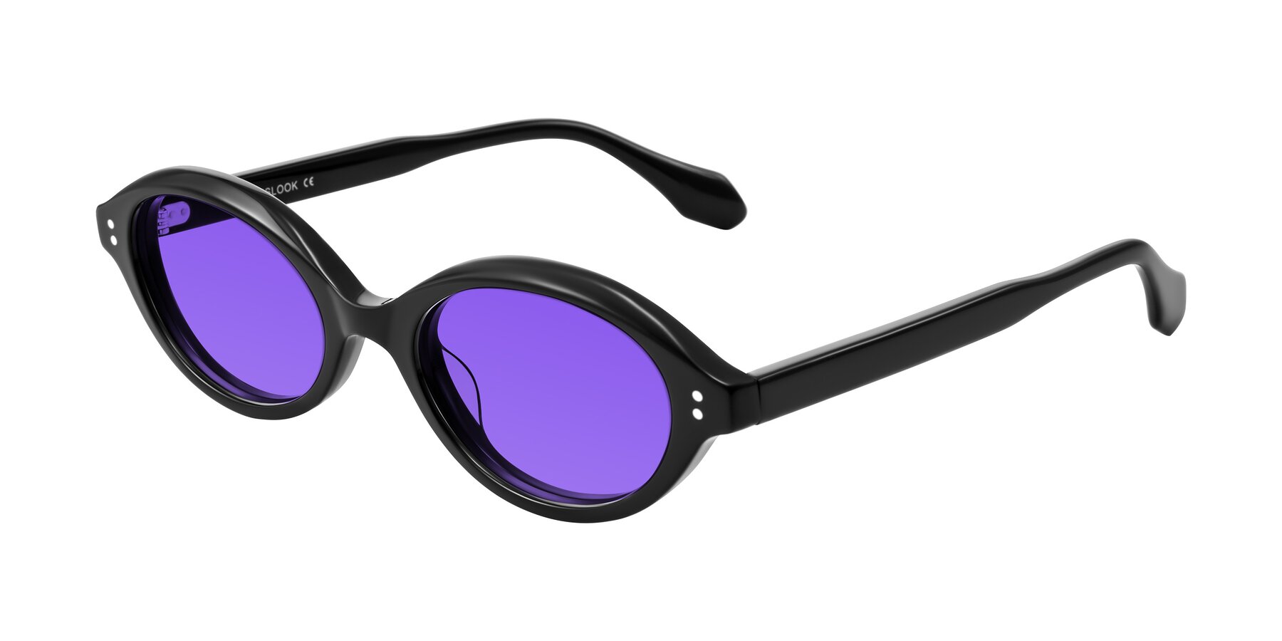 Angle of Prythian in Black with Purple Tinted Lenses