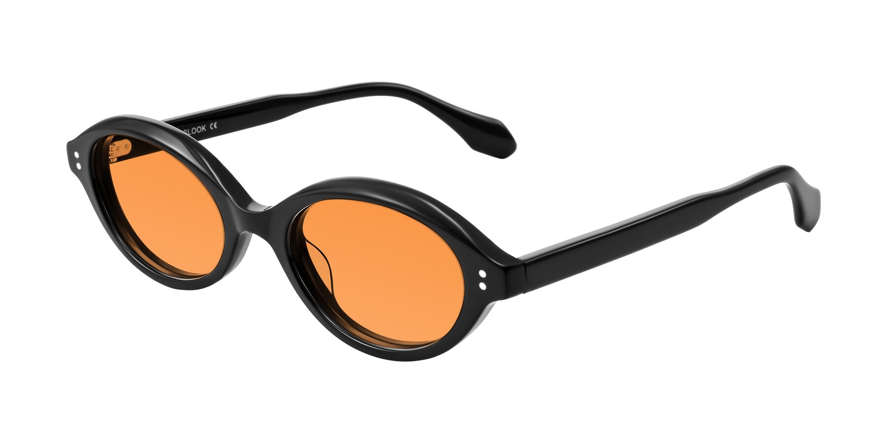 Angle of Prythian in Black with Orange Tinted Lenses