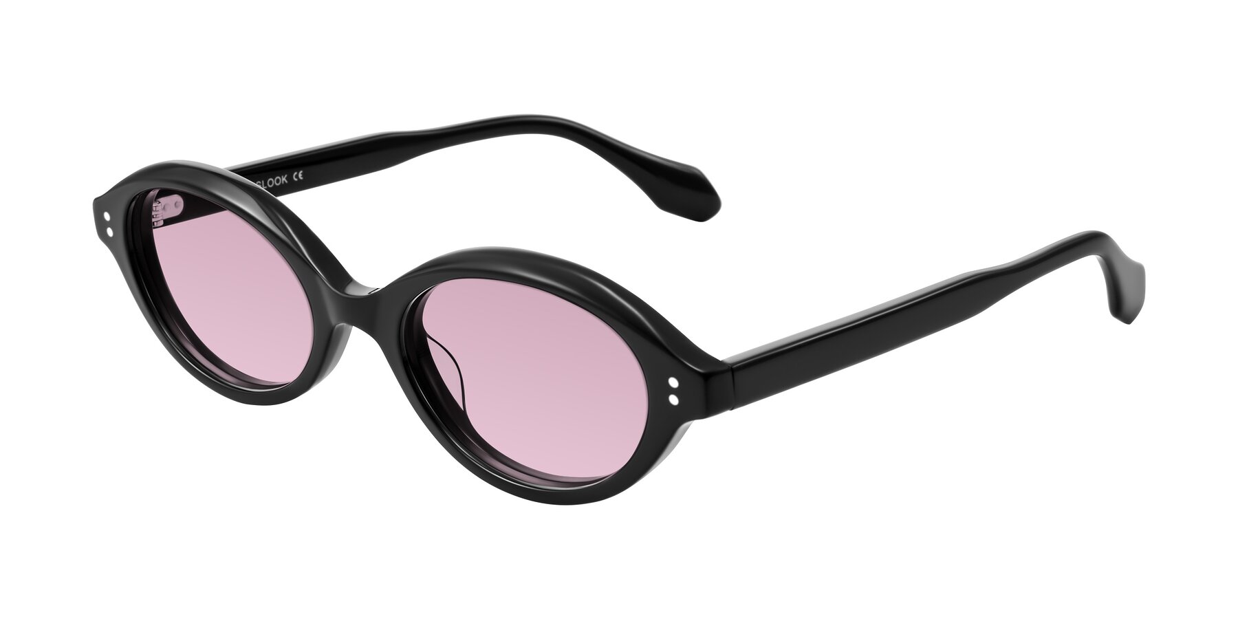 Angle of Prythian in Black with Light Wine Tinted Lenses