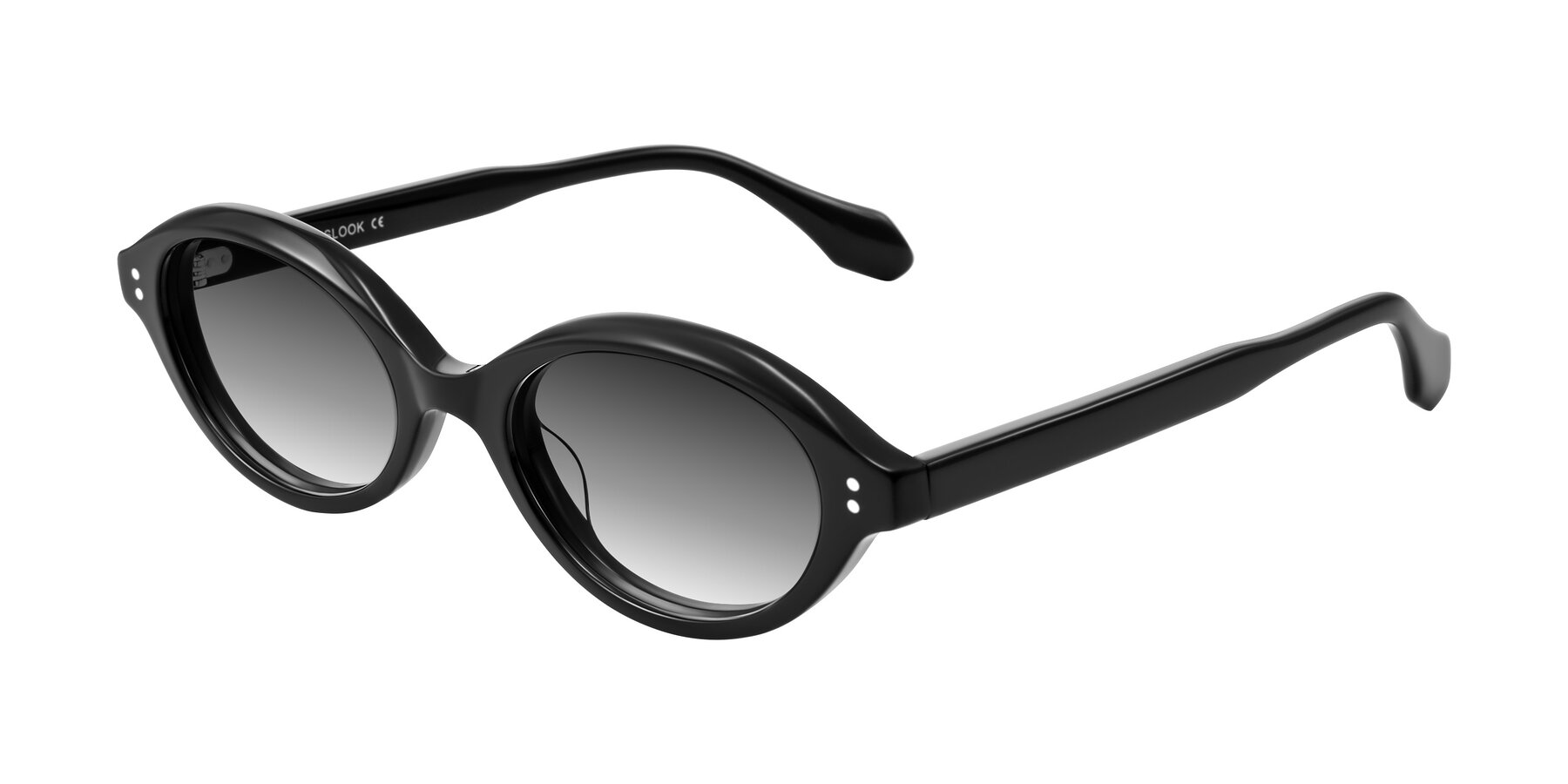 Angle of Prythian in Black with Gray Gradient Lenses