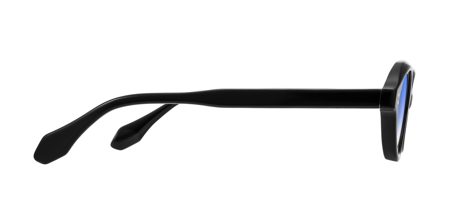Side of Prythian in Black with Blue Gradient Lenses
